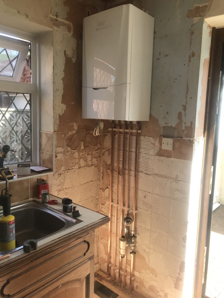 ideal vogue max combi boiler install in Exeter