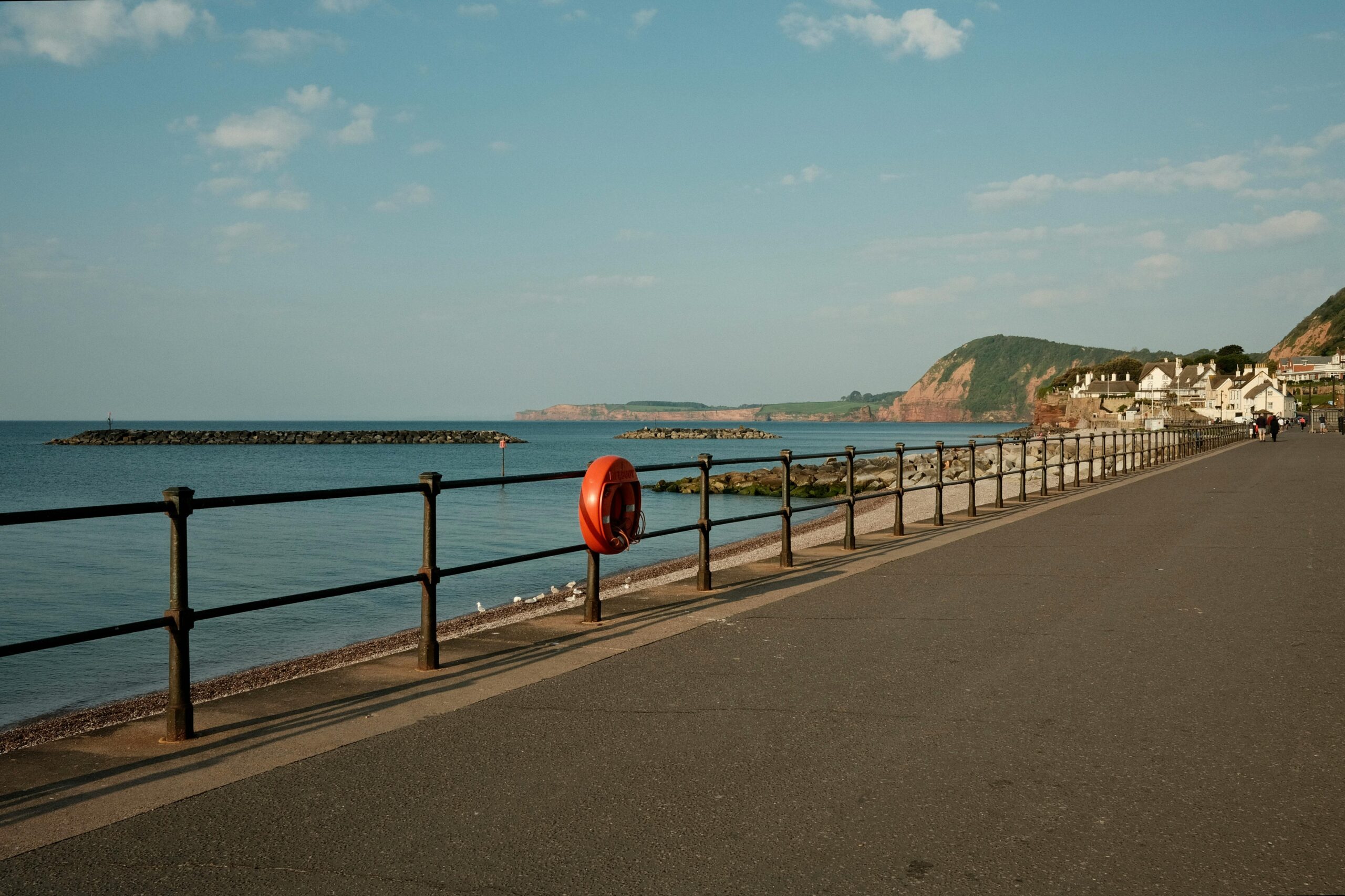 Sidmouth seafront. We provide our plumbing and heating services to this area.